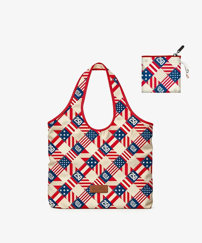 Montana West Vintage American Flag Tote Bag