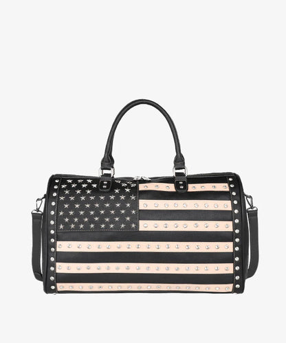 Montana West Vintage American Flag Tote Bag