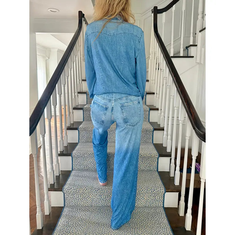 Denim Pajama Set