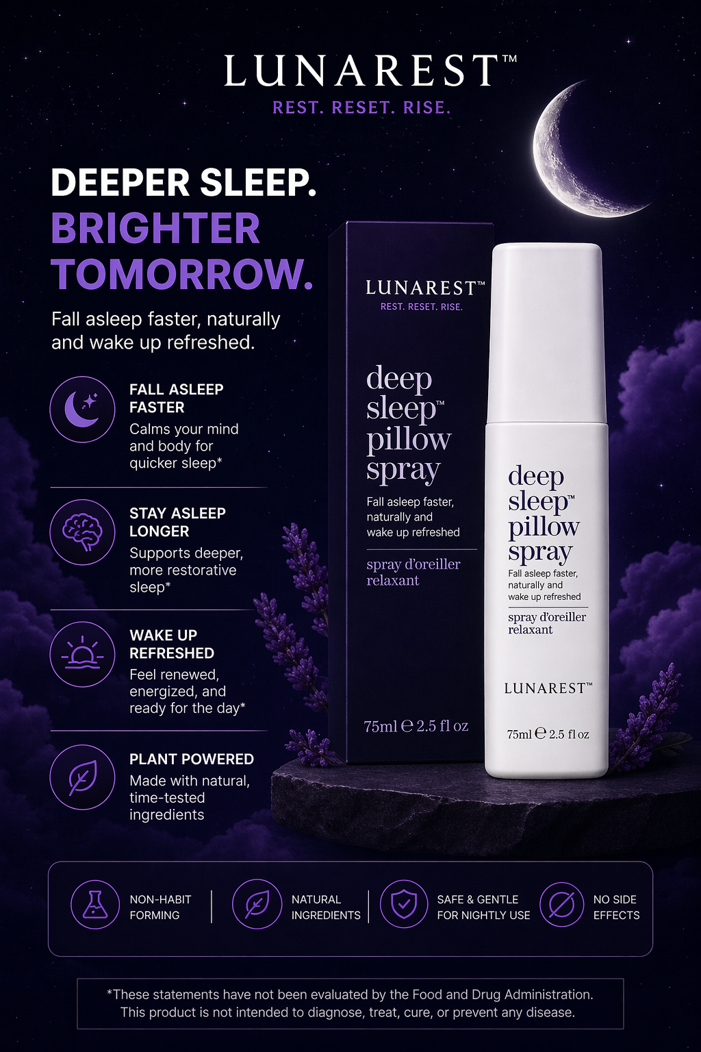 LunaRest Deep Sleep Pillow Spray